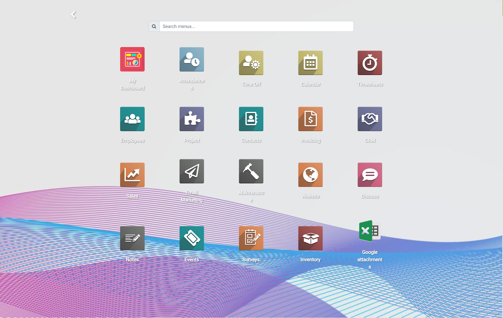 Odoo customization system's display